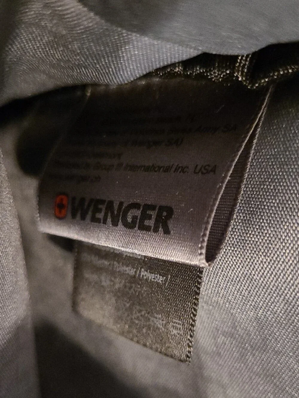 SwissGear/Wenger Black Laptop Messenger Bag with Red Logo Accent